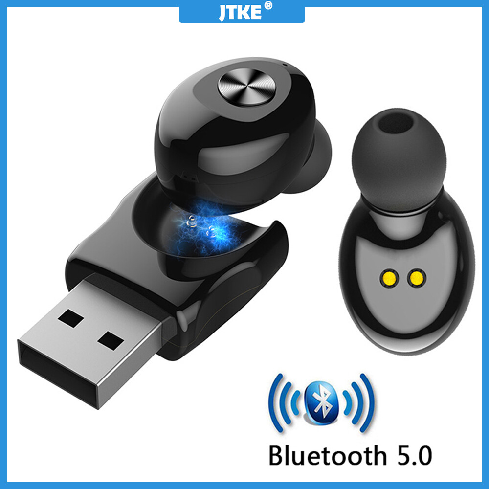 Tai Nghe Không Dây Bluetooth JTKE TWS 5.0, Tai Nghe Âm Thanh Stereo XG12, Có Micro, Tai Nghe Thể Thao Rảnh Tay USB, Tai Nghe Cho iPhone, Samsung
