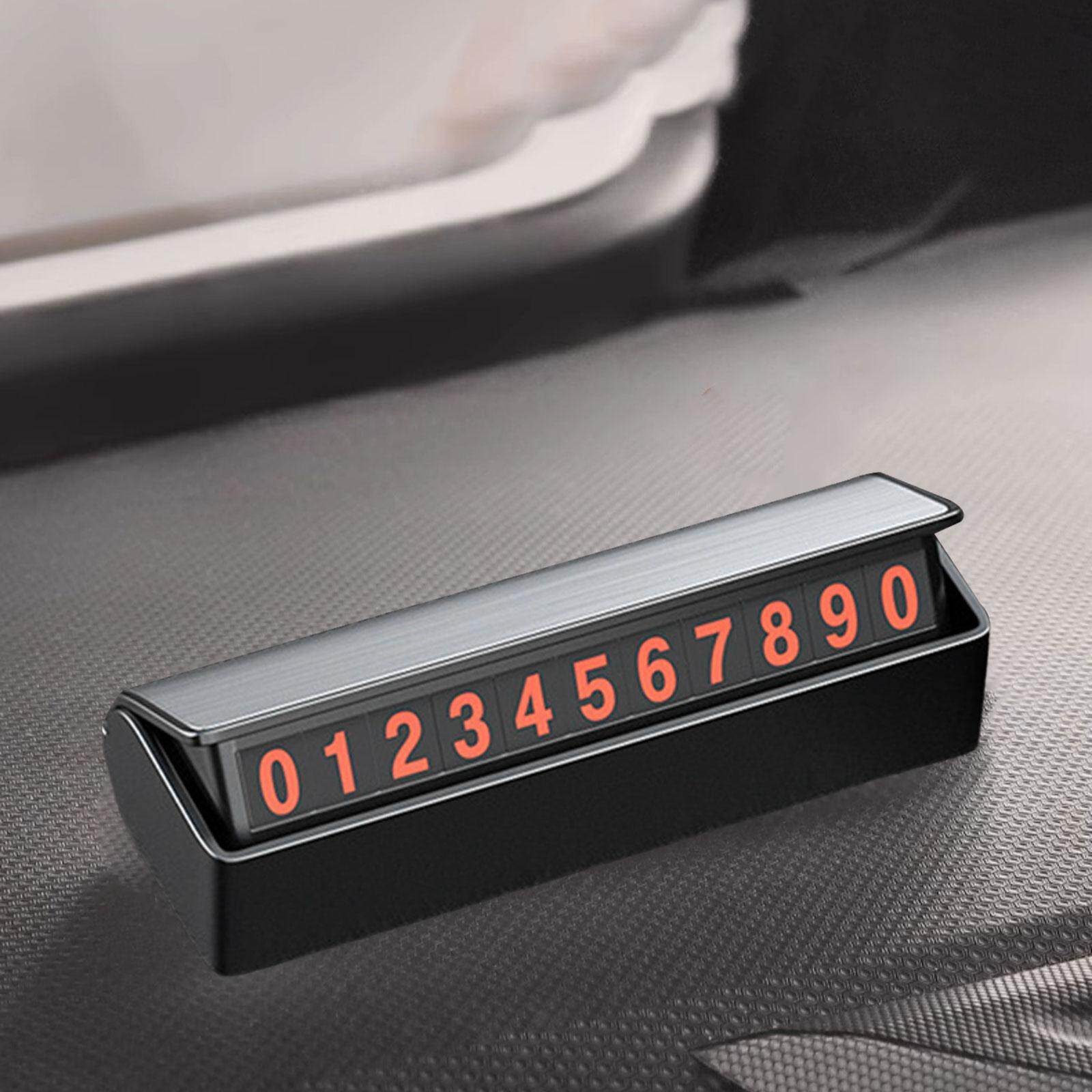 Car Phone Number Plate Lightweight Accessories Parking Numbers Card
