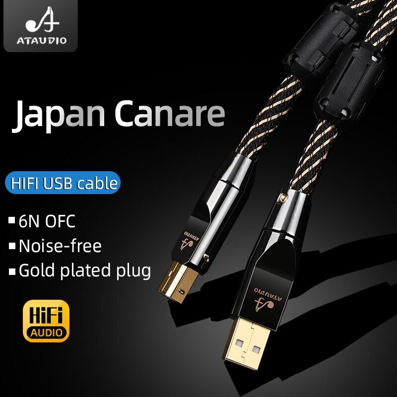 HIFI USB OTG Cable USB Type A To B USB Cable 6N OFC Type C To Type B Audio