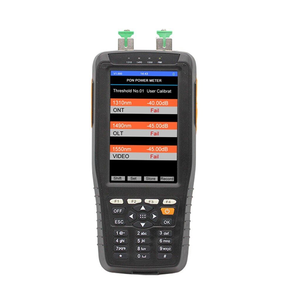 TM70B PON Power Meter Fiber Optical Cable Tester Universal interface Connector Detector ราคา 9,860 บาท*ส่งฟรี