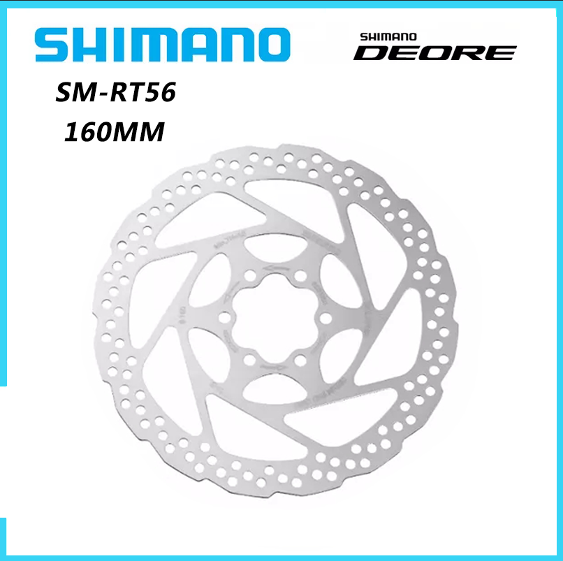 Đĩa phanh shimano deore sm rt56, 6 bu lông, đĩa phanh m610 rt56 m6000 160mm 180mm mtb