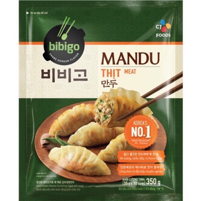 BÁNH XẾP MANDU THỊT HÀN QUỐC 350G
