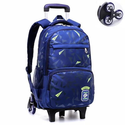 Middle School Students Trolley Bag Six Wheels Climbing Stairs 3-6 Grade Boys 8-12 Years Old Primary School Backpack (3)