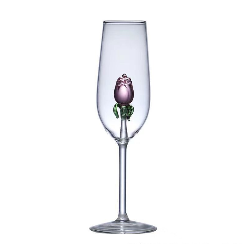 【A LOVABLE】☽❃☾ GIEMZA Red Wine Glass Broken Rose Valentine Romantic Creative Manual Goblet Champagne High Quality ราคา 1,196 บาท*ส่งฟรี