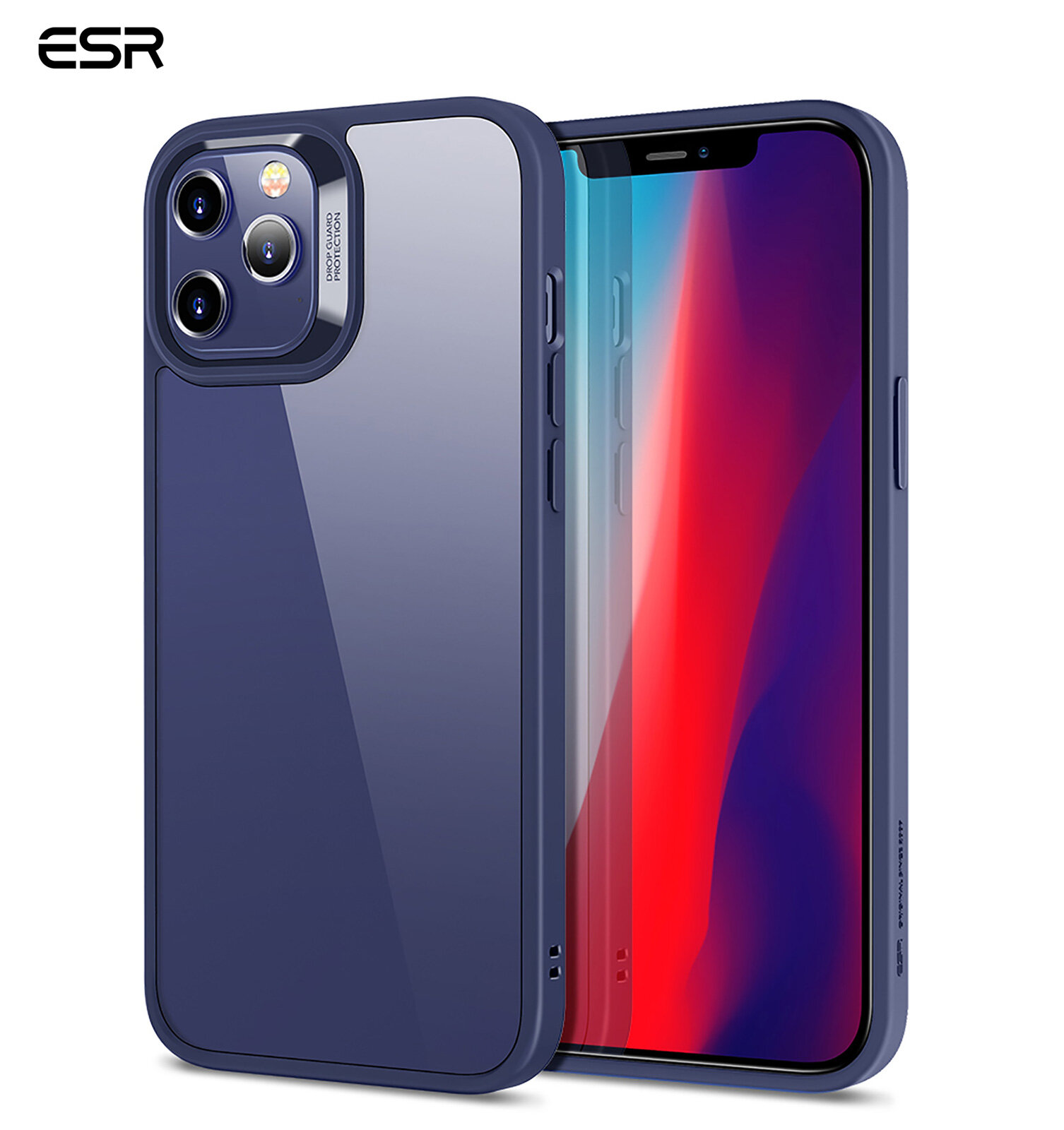 ESR Ốp Lưng Điện Thoại Cho iPhone 13 Mini/iPhone 13/13 Pro Max/iPhone 12 Mini/iPhone 12/12 Pro Max Ốp Lưng Điện Thoại Hấp Thụ Sốc Đa Chất Liệu Cổ Điển iPhone 12