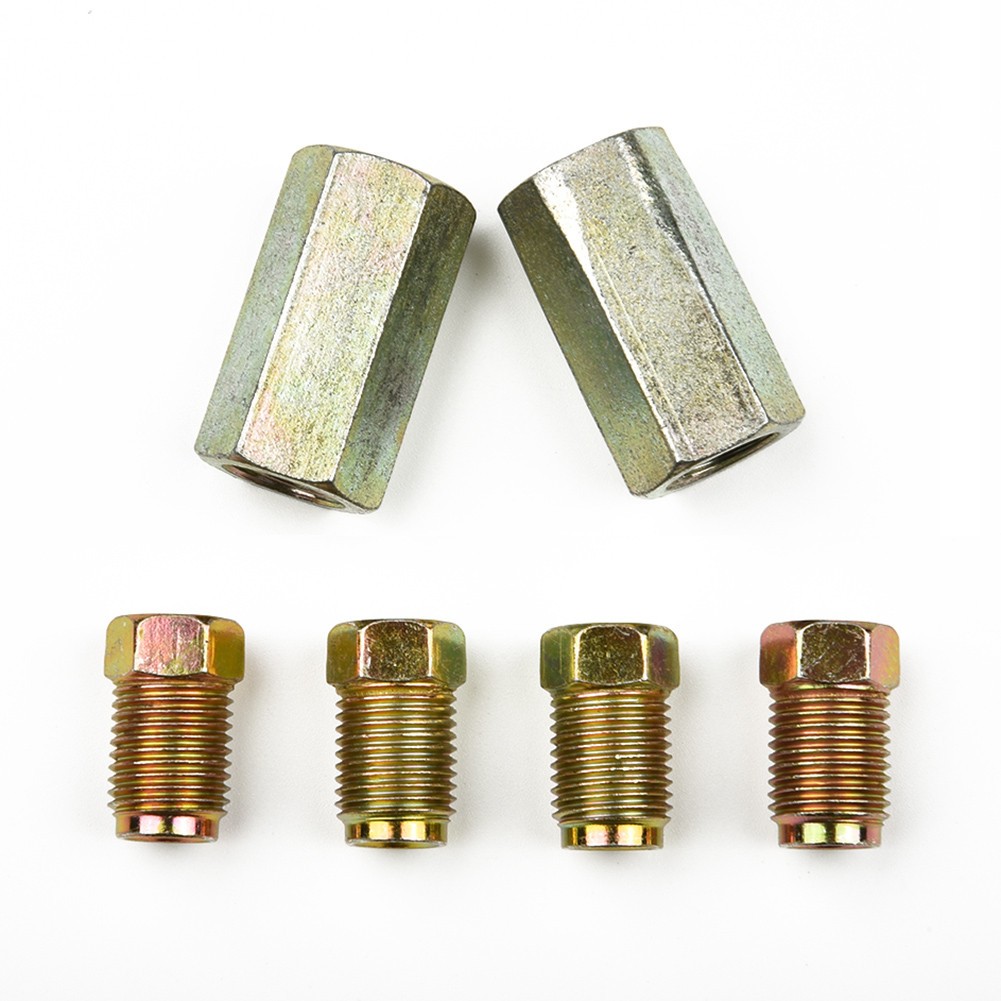 Đầu nối ống phanh 10mm phụ tùng thay thế đầu cái + đực thông dụng bền bỉ