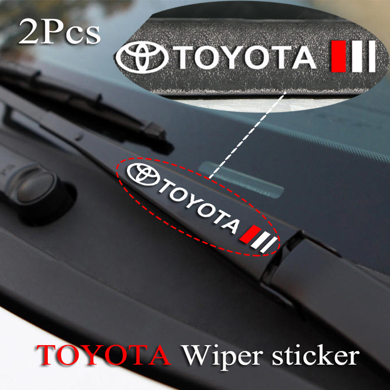 Laifu miếng dán sửa đổi trang trí cần gạt nước cửa sổ xe hơi toyota biểu tượng