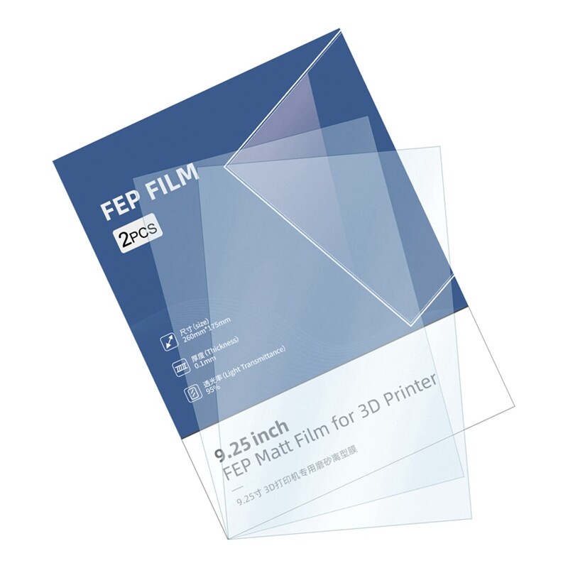 FEP Matt Flim for Photon M3 Plus Size 260X175MM T 0.1MM Single