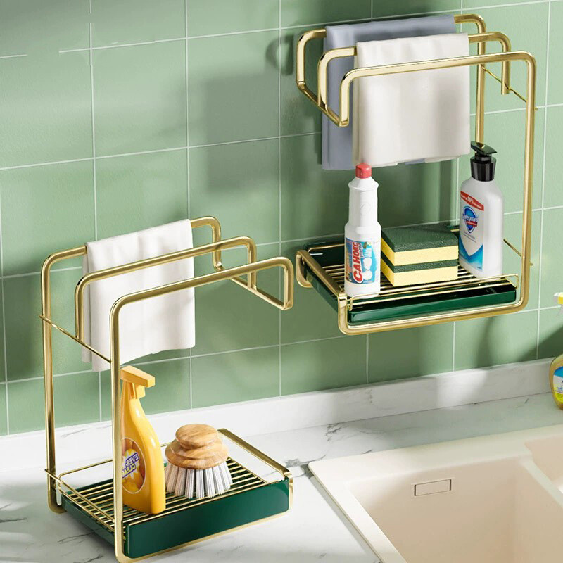 Giá để giẻ thoát nước nhà bếp giá để khăn giá để đồ gia dụng cho đồ dùng nhà bếp và nhu yếu phẩm hàng ngày