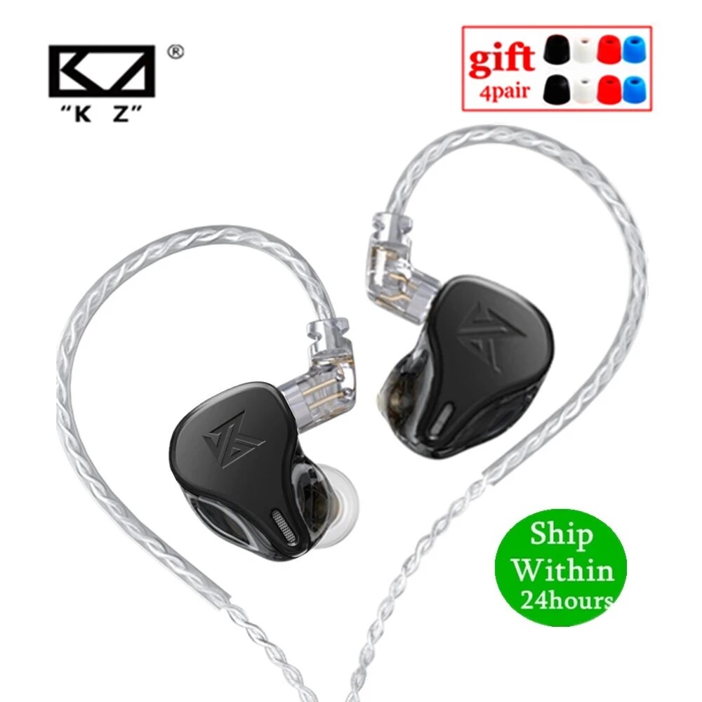 Tai Nghe Nhét Tai KZ DQ6 3DD, Tai Nghe Thể Thao Âm Nhạc HIFI Với Cáp 2Pin, KZ ZAX ZSX ASX ZS10 PRO AS12 AS16 ZSN PRO C12 DM7 AS06 V90s