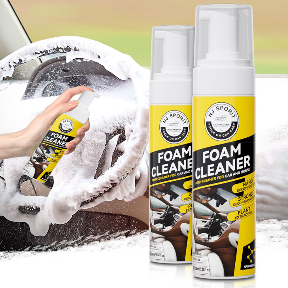 Jpk【hàng có sẵn】phun Mút vệ sinh nội thất xe hơi 200ml yên xe bằng da khử nhiễm mạnh phần nhựa bọt làm sạch dụng cụ bảo trì ô tô