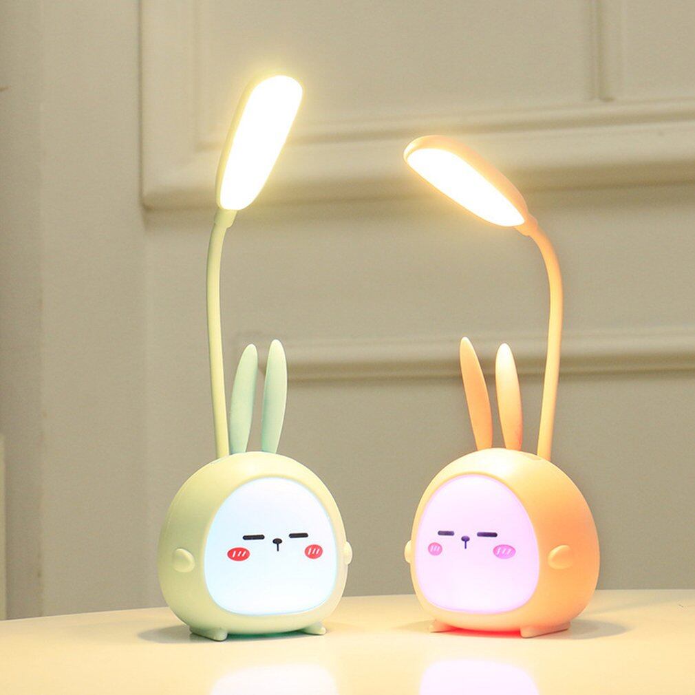Đèn bàn led di động đèn có thể gập lại đèn bàn hoạt hình dễ thương đèn đọc sách led sạc usb đèn ngủ nhiều màu bảo vệ mắt