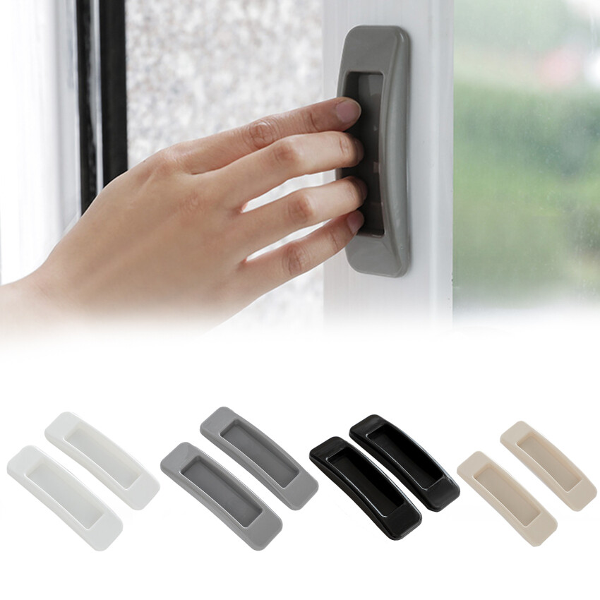 [100% Chính Hãng] 2 Cái Dán Cửa Trượt Mở Cho Cửa Nội Thất Cửa Sổ Kính Tủ Ngăn Kéo Tủ Quần Áo Tay Cầm Tự Dính