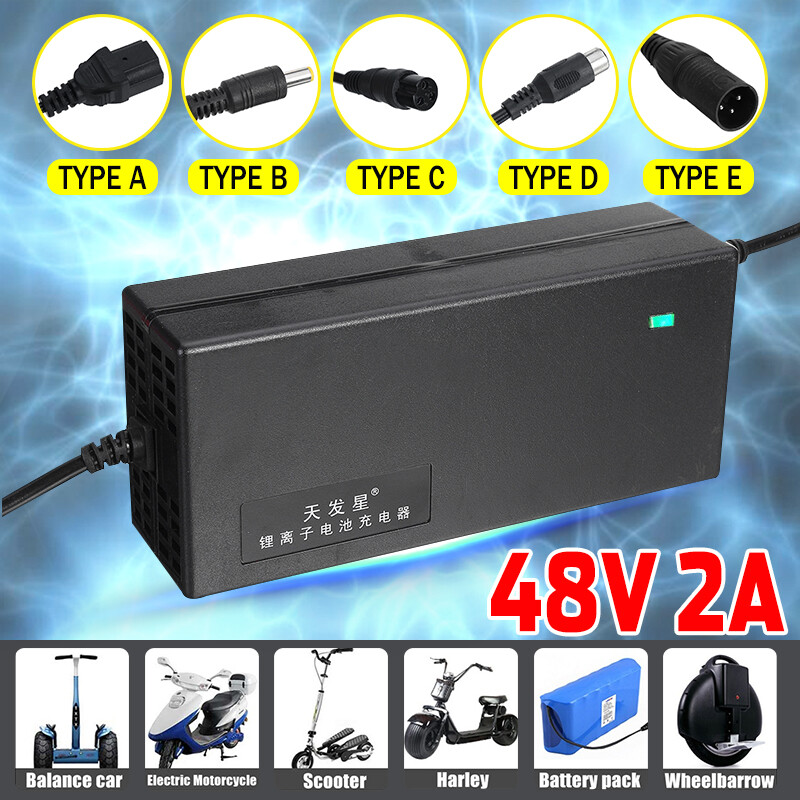 Bộ sạc điện 48v 2a bộ sạc pin li-io cho xe máy điện xe đạp điện nguồn điện ac100-240v