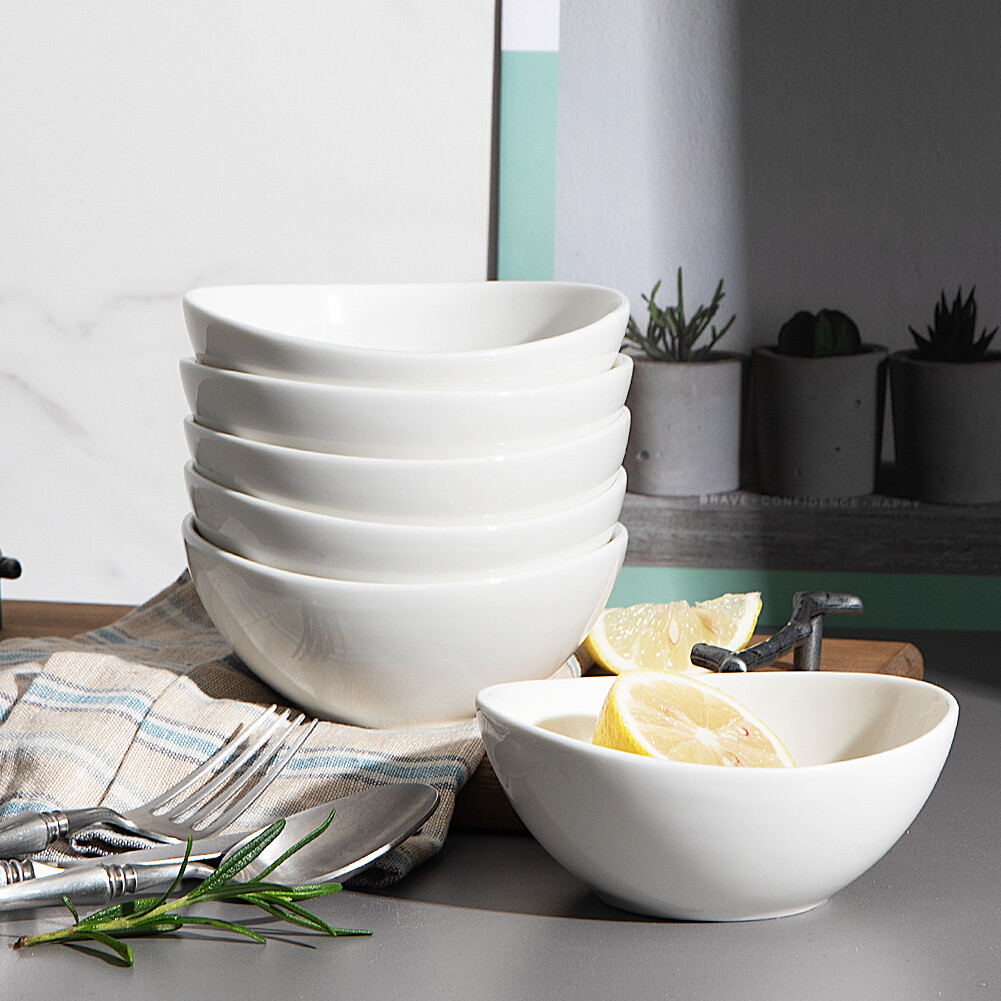 Sweetjar 6 Chiếc Bát Cơm Bằng Gốm Đặt Bát Đựng Sa Lát Bộ Đồ Ăn Cho Kem Tráng Miệng Món Ăn Bên Nhỏ Salad Trái Cây