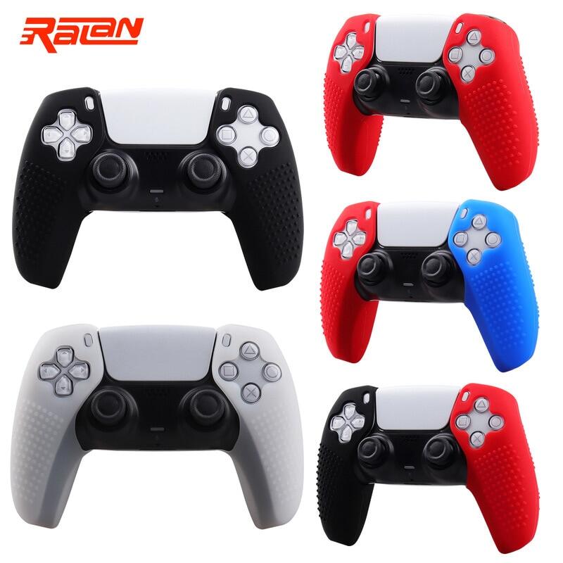 Anti-slip Seperated Soft Silicone Protective Case For PS5 Controller Cover Skin Gamepad Case Video Games Accessories for PS5