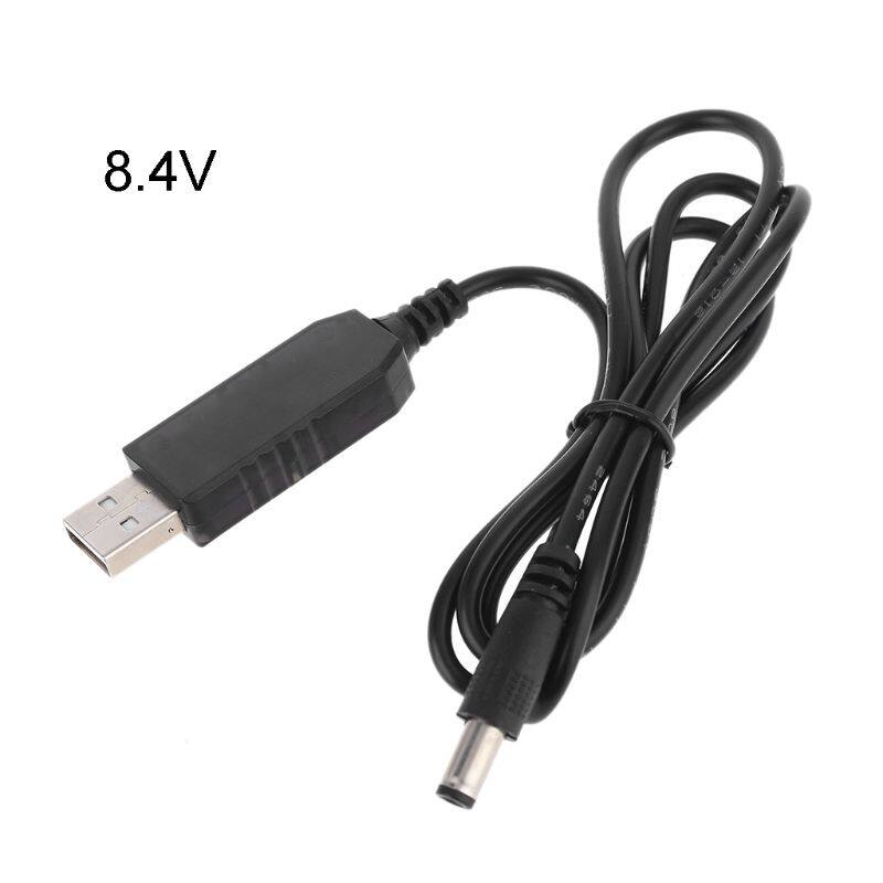 Bộ Chuyển Đổi Dây Sạc USB 5V Sang 4.2V 8.4V 12.6V DC 5.5X2.1Mm Điện Sạc Cáp, Cho Bộ Pin Lithium 18650