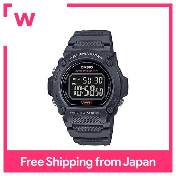 Casio đồng hồ kỹ thuật số tiêu chuẩn w-219h-8bv cho nam giá rẻ casio chip casio màu xám đen