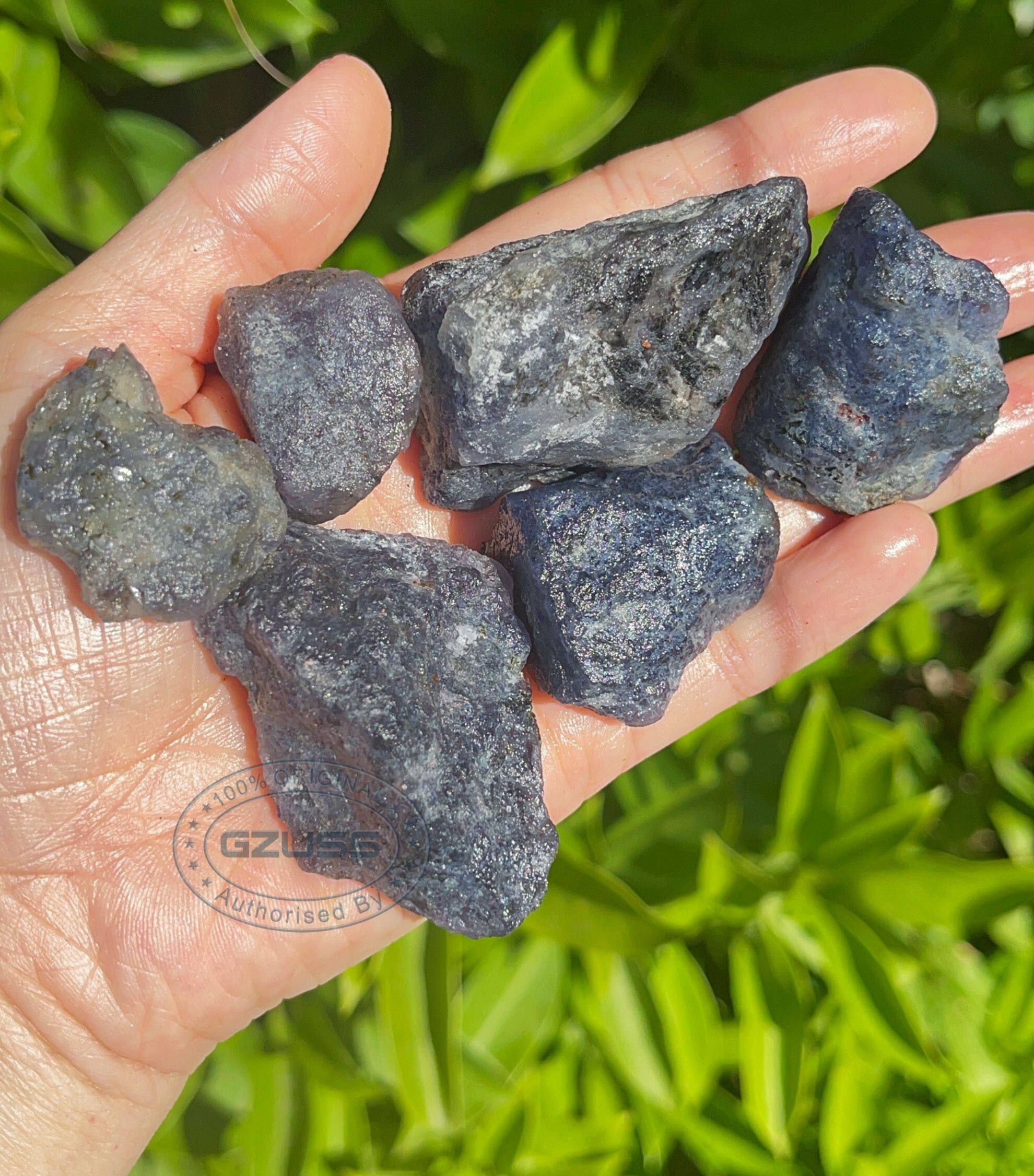 Đá iolite thô (0.5 "đến 2") -Tinh thể iolite thô-tinh thể chữa bệnh & đá-Đá iolite-Tinh thể iolite-Đ