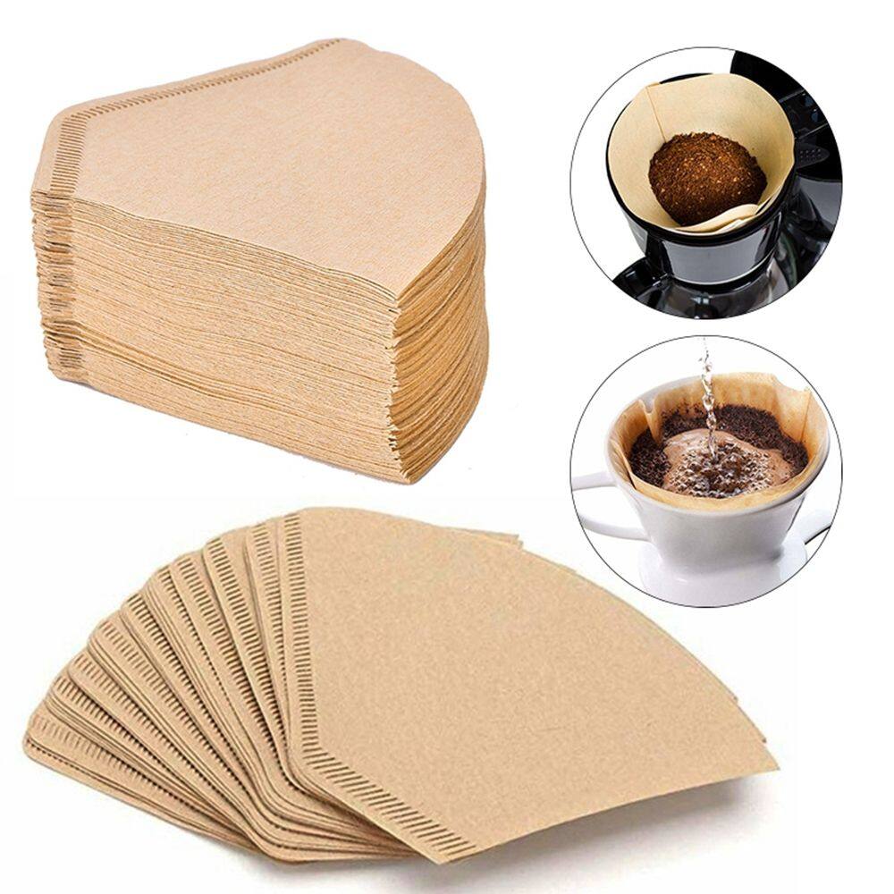 SKAB 40 chiếc 101 Tấm lọc Phụ kiện máy pha cà phê Máy pha cà phê Chưa tẩy trắng Cà phê phin Giấy lọc Túi lọc Giấy nhỏ giọt tay