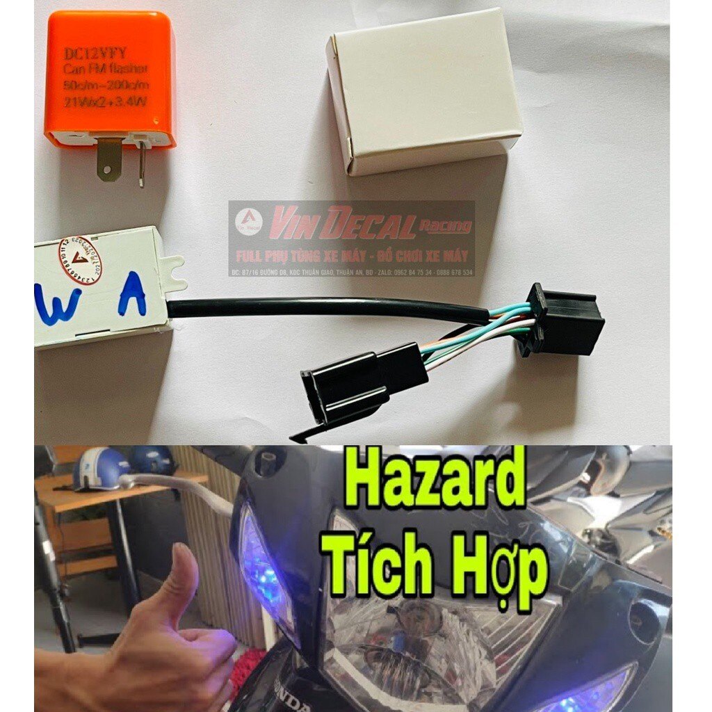 Tặng chíp nháy mạch ưu tiên cho ware a 100 110cc ware rs- mạch ha hazard cho ware a 100 110cc ware rs bh 6 tháng