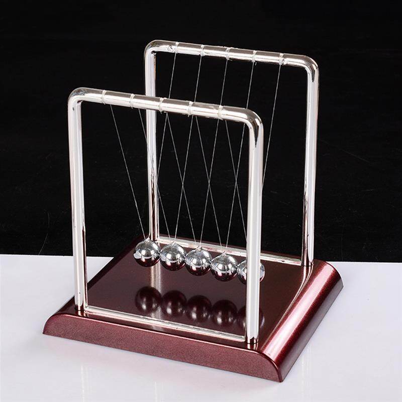 Cái nôi newton quả bóng thép cân bằng đồ dùng dạy học đồ chơi con lắc khoa học vật lý để bàn quà tặng trang trí nhà cửa