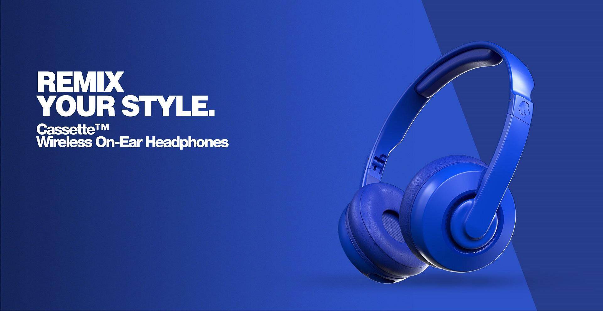 Skullcandy Cassette Wireless OverEar Headphone with Mic & Volume Control