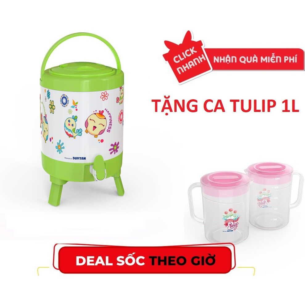 Bình đá matsu 7 lít-màu ngẫu nhiên-tặng kèm ca tulip 1l
