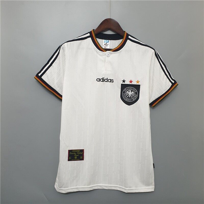 Bóng đá jersey gia đình đức 1996 bóng đá áo cổ điển s-xxl
