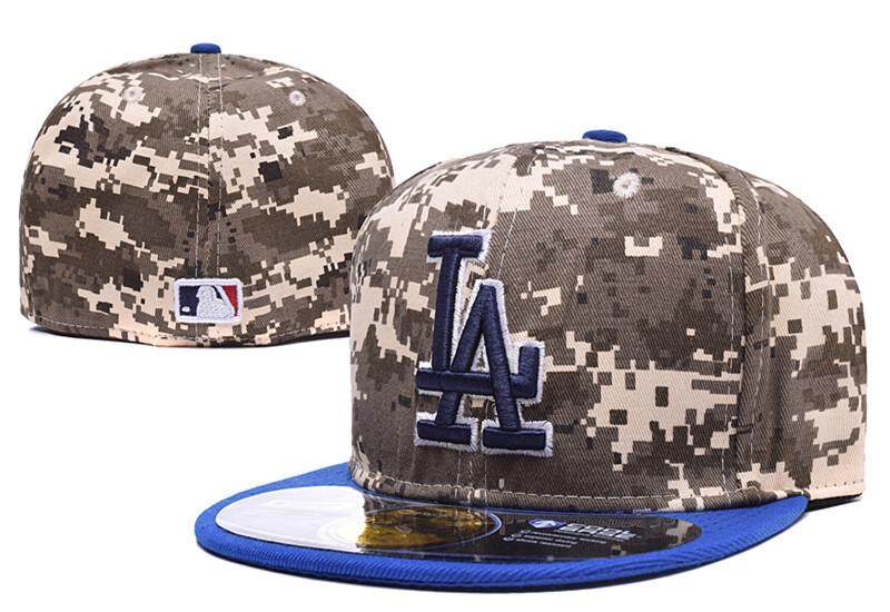 【 Quality】MLB ดอดเจอร์ลอสแอนเจลิสของ Anaheim หมวกตั้งเบสบอล Caps ผู้ชายผู้หญิงสบายๆขนาดหมวกกีฬากลางแจ้งติดตั้งหมวก Full Close HipHop คนรัก