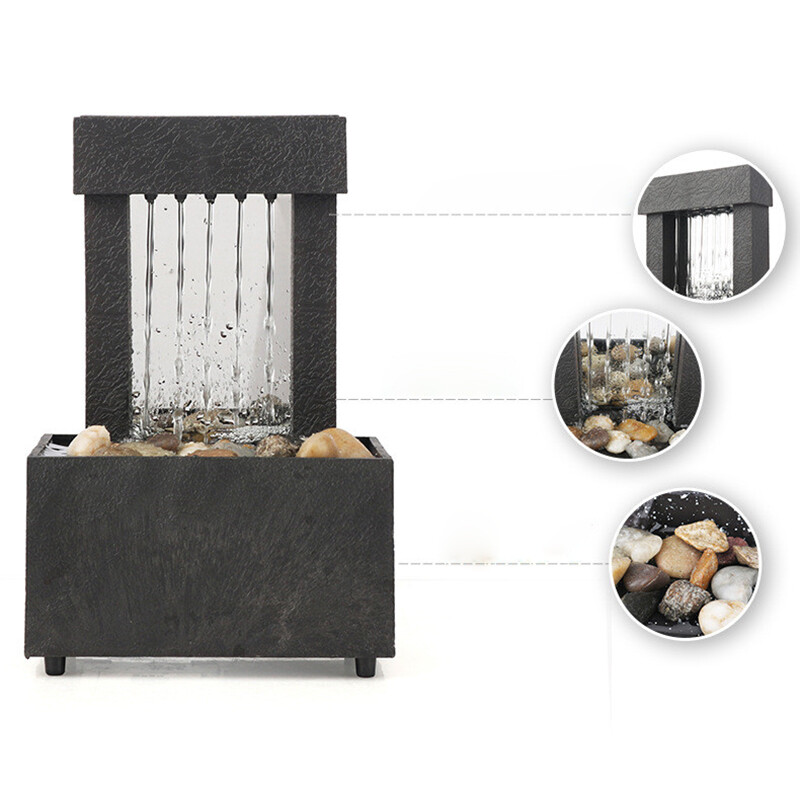 Shunhong thác nước cảnh bàn để bàn phong thủy thiền đài phun nước