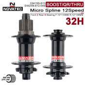 NOVATEC Micro Spline Hub - 12 Speed MTB Hubs for Shimano