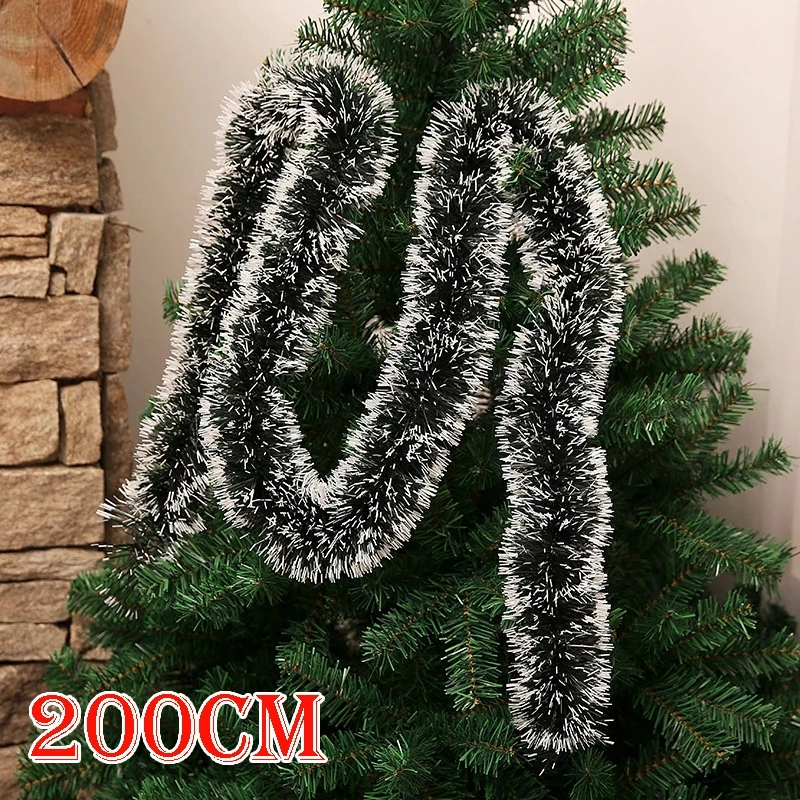 2/5 cái 2m ruy băng giáng sinh vòng hoa thông giáng sinh ruy băng cây giáng sinh trang trí treo trang trí nhà cửa tiệc giáng sinh