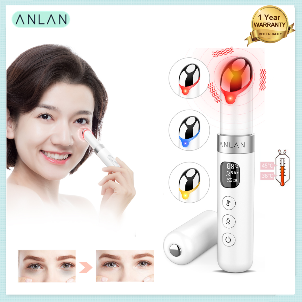 Bút Mát Xa Mắt Điện ANLAN, Dụng Cụ Làm Đẹp Mắt, Quầng Thâm, Chống Nhăn Và Loại Bỏ