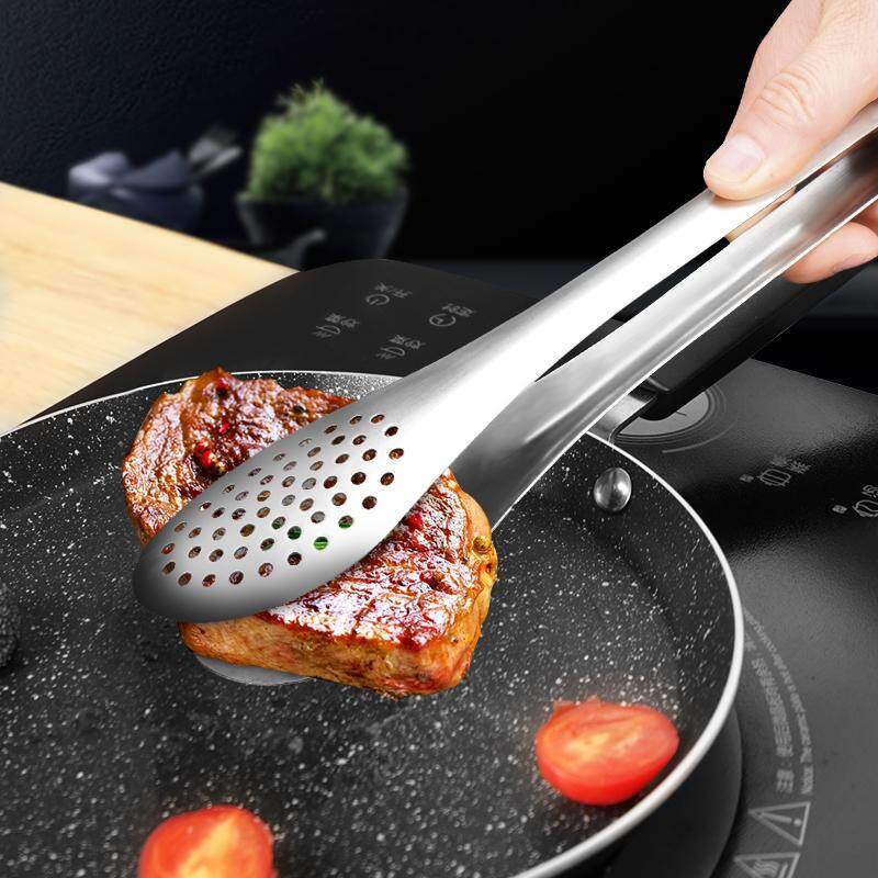 Kẹp Thức Ăn Bằng Thép Không Gỉ Hình Tắc Kè Kẹp Thịt Bò Bánh Mì Kẹp Thịt Nướng BBQ Bít Tết Dụng Cụ Nhà Bếp Gia Đình