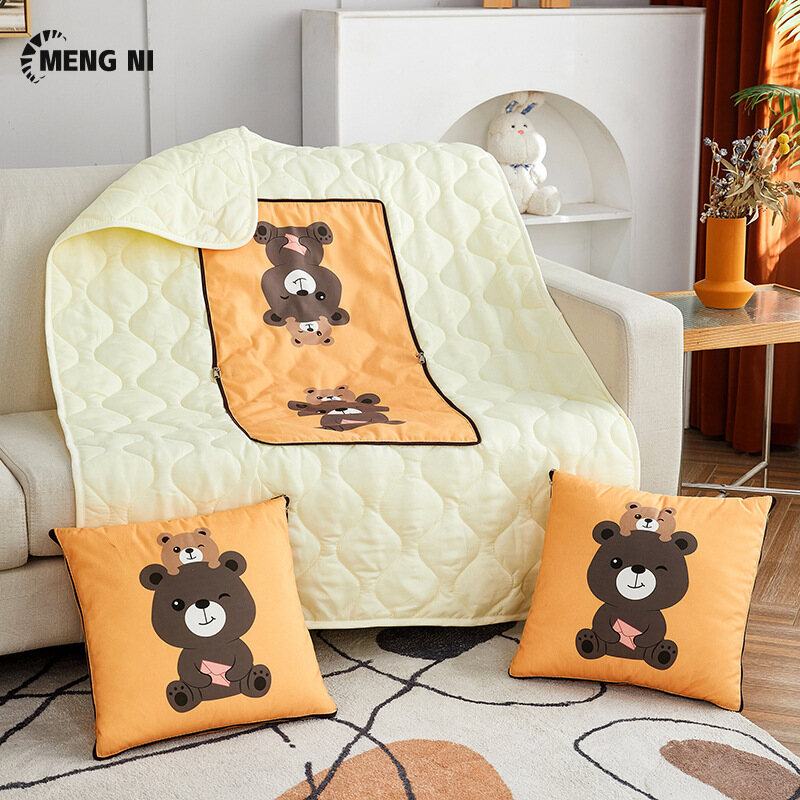 HANGDIANGối chăn 2 trong 1 Gối chăn gối gối gối chăn gối đa năng gối chăn 105*145 CM gấp chăn gấp kích thước gối có thể gấp chăn gấp chăn gấp chăn làm gối, chăn lông vũ.