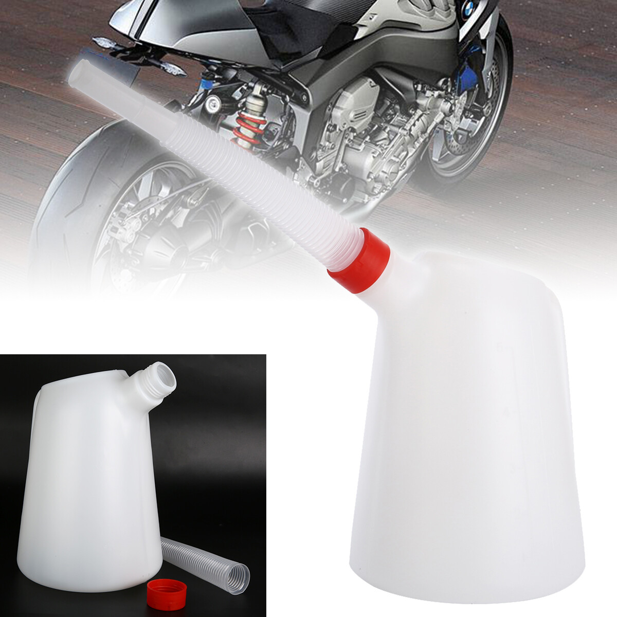 KPL 1PC phổ 5 lít dầu nhiên liệu nhà để xe/Bình đo dầu với vòi linh hoạt