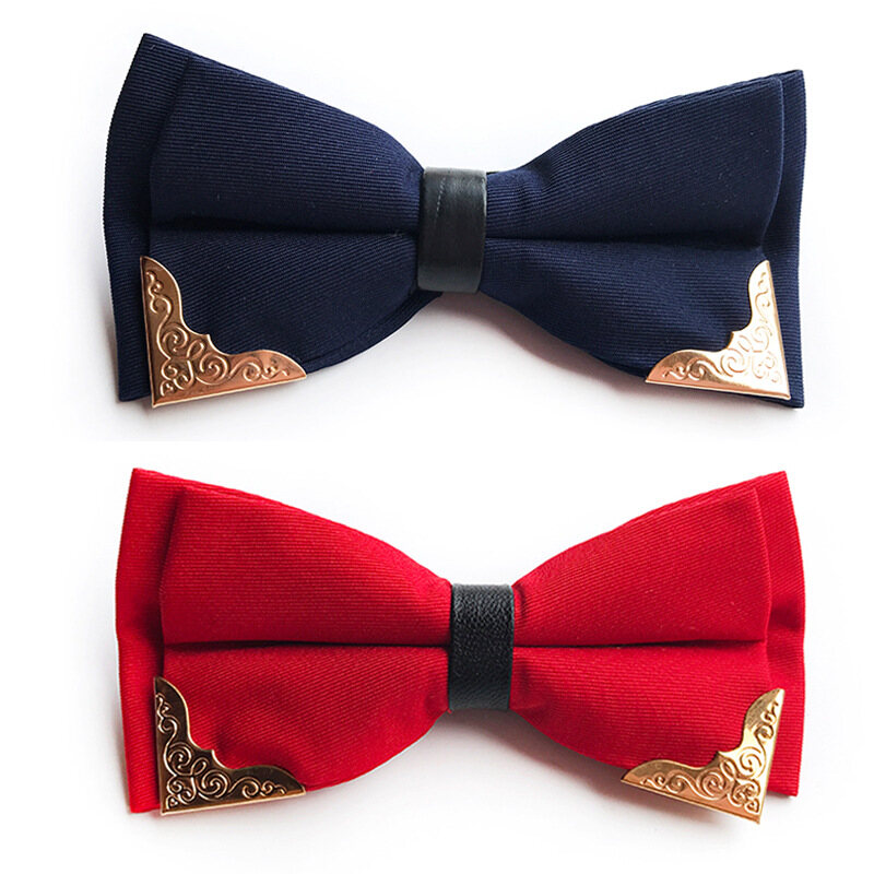 6 * thời trang vàng 12cm, paisley cổ điển nơ bướm dệt hoa nơ bướm thời trang cho nam bướm tuxedo đám cưới màu trơn thoải mái
