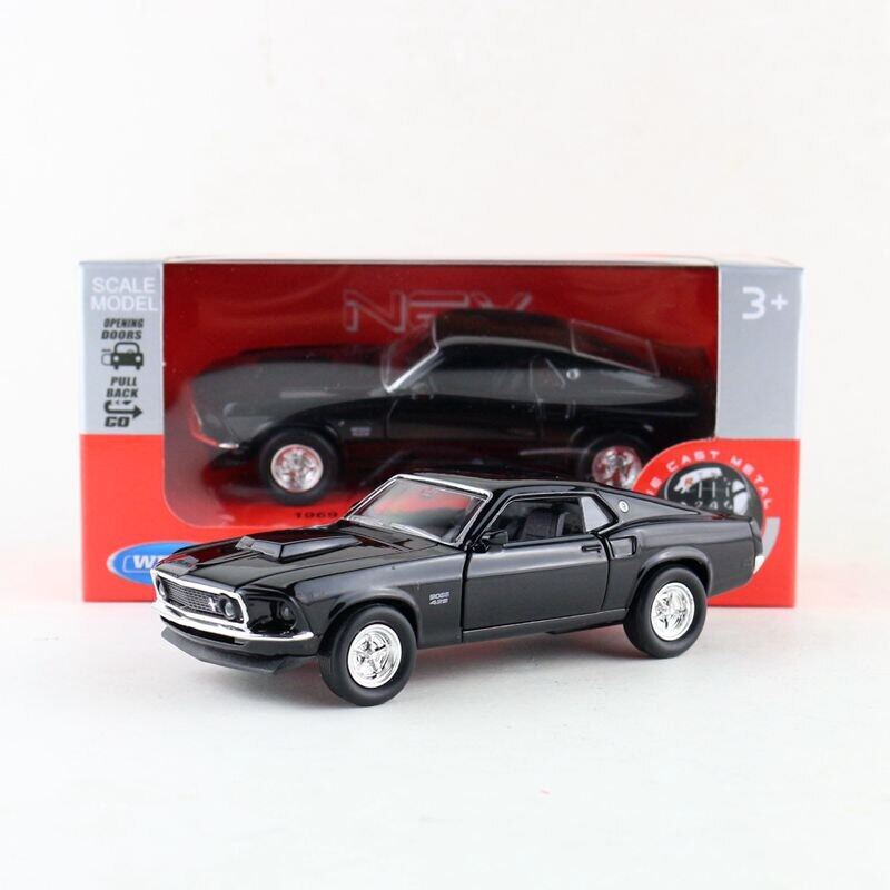 Welly đồ chơi mô hình xe đúc khuôn tỉ lệ 1:36 1969 đồ chơi ford mustang boss 429 xe kéo lùi bộ sưu tập giáo dục quà tặng cho trẻ em