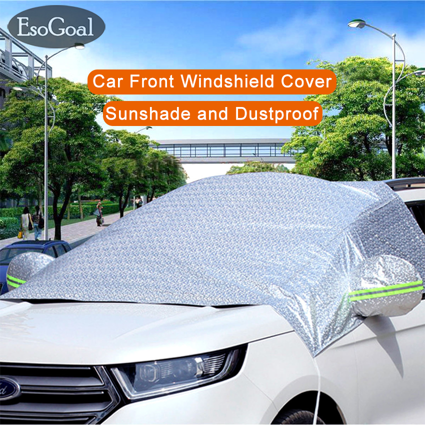 Esogoal Ô che nắng bìa cho xe ô tô phù hợp với tất cả kính chắn gió dù để che nắng bảo vệ kính chắn gió cho TOYOTA Honda bezza BMW