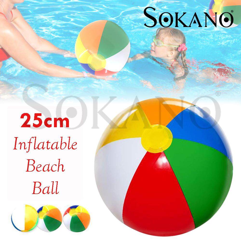 SOKANO Inflatable Blow Up Beach Ball Pool Party Rainbow Water Play Swim ...