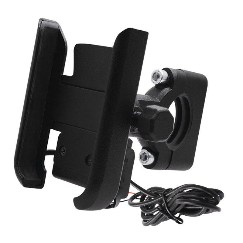 Giá Đỡ Điện Thoại Thông Minh Gắn Xe Máy Bằng Kim Loại Chống Nước 12V Kèm Sạc USB Cho Điện Thoại Di Động Samsung Xiaomi Huawei 4-6.5Inch