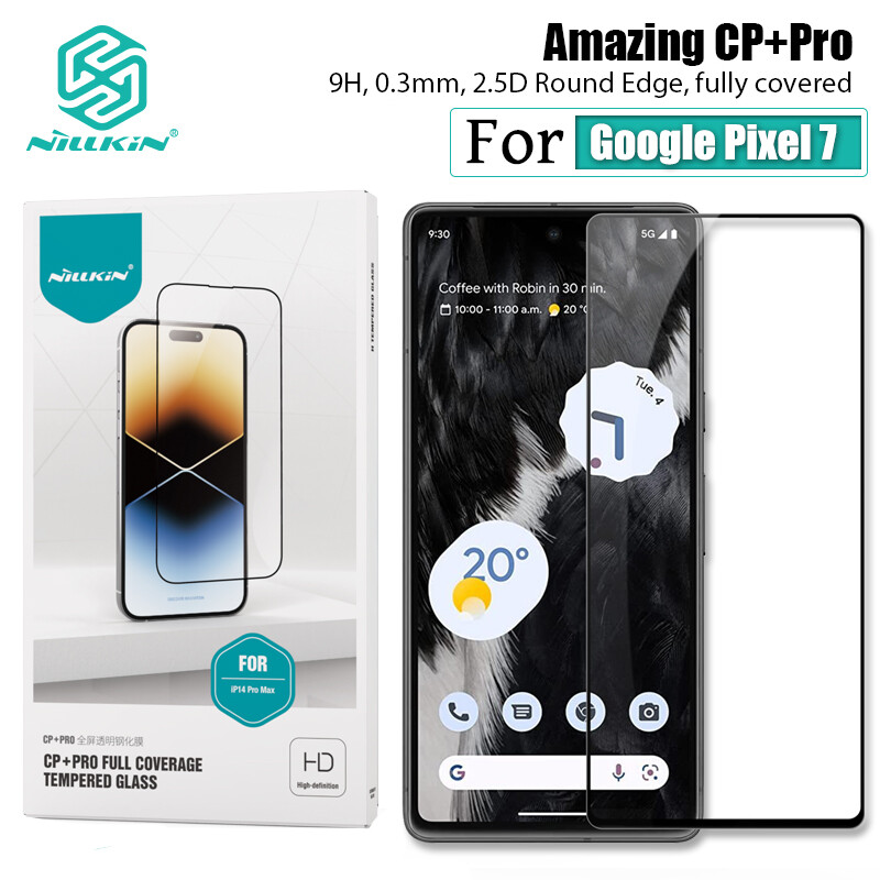 Nillkin kính cường lực bảo vệ toàn diện 2.5d cho google pixel 7 miếng bảo vệ màn hình miếng dán kính cường lực bảo vệ chống cháy nổ cp + pro