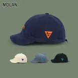 MOLAN Mũ Lưỡi Trai Nam Vành Ngắn Cặp Dây Rút Cổ Điển Chữ Cái Nam Và Nữ Mũ Bóng Chày
