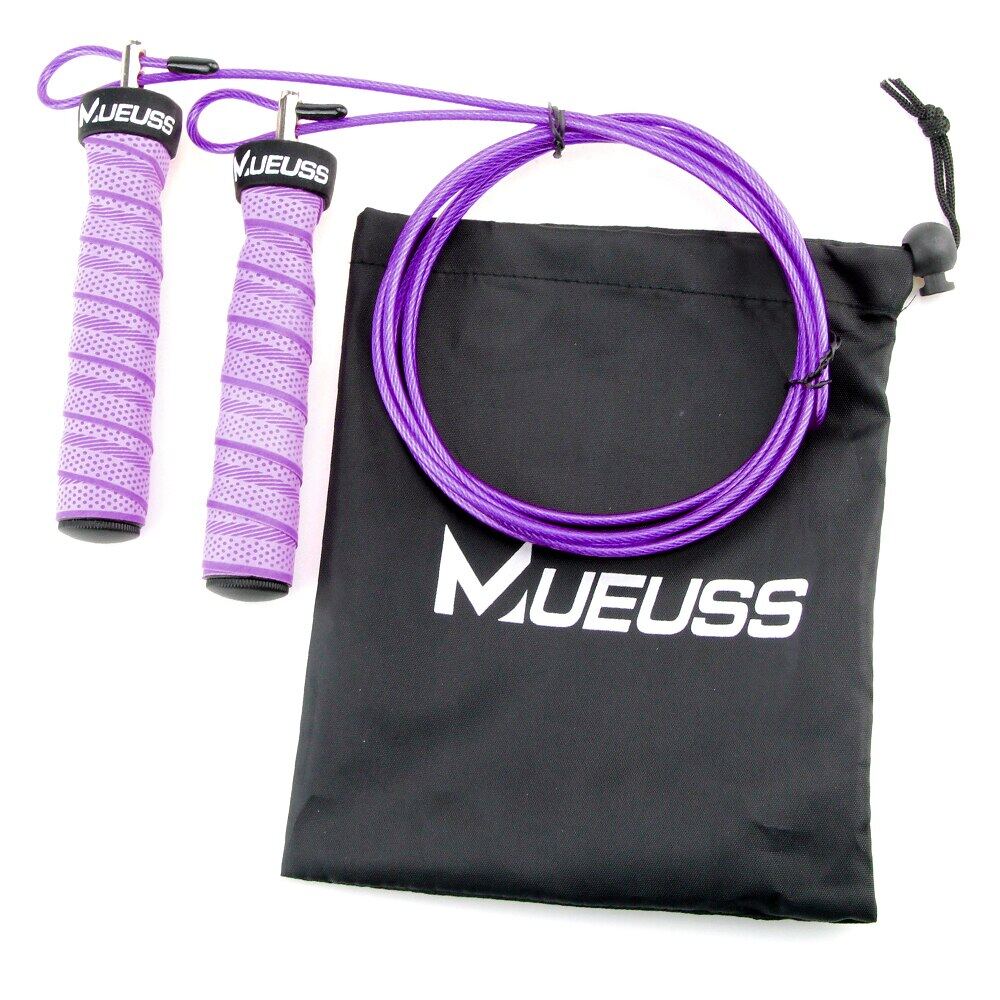 Crossfit Jump Rope Skip Speed & Weighted Jump Ropes With Extra Speed Cable
