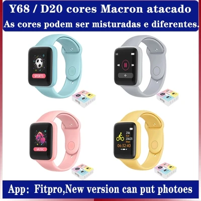D20 Pro Smart Watch Y68 Bluetooth Fitness Tracker Sports Waterproof Watch Men Women Heart Rate Monitor Blood Pressure Smart Bracelet for Android IOS (2)