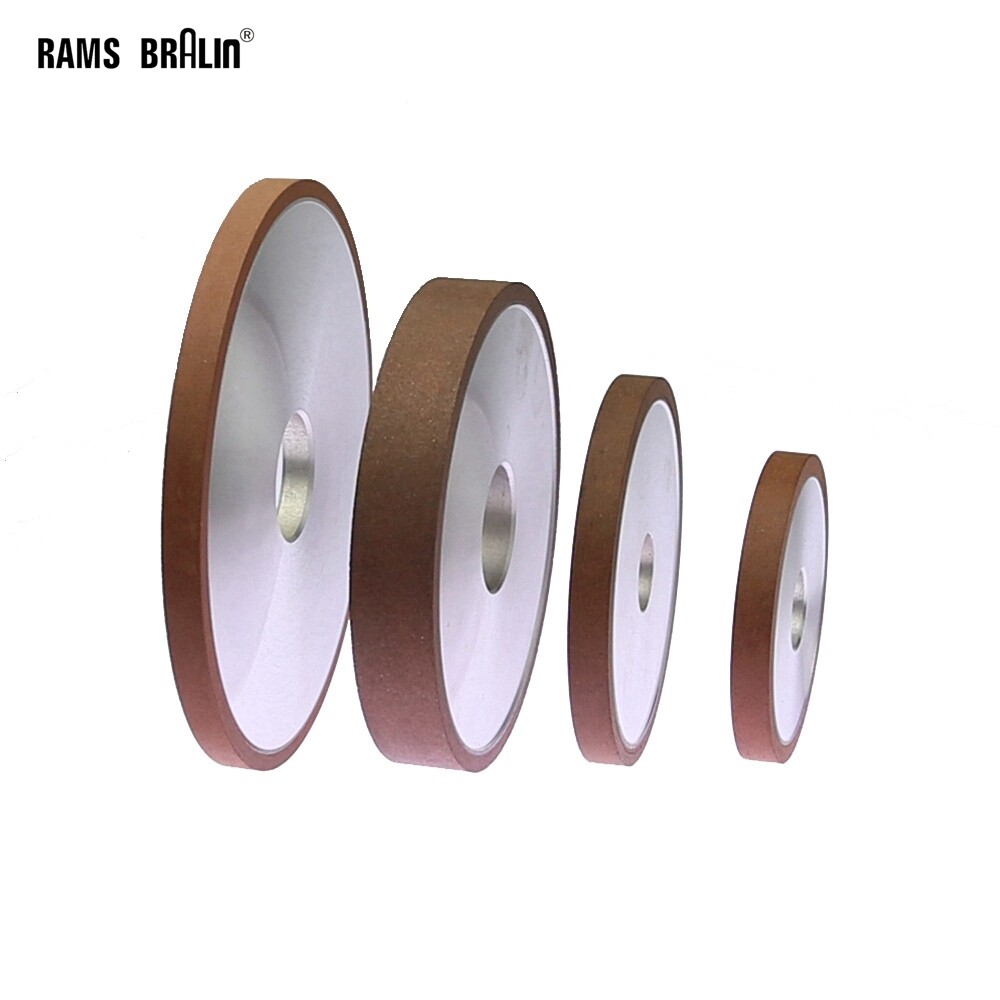 1 bánh xe mài nghiền kim cương dẹt 75/100/125/150mm để mài ngọc bích thủy tinh bằng thép hợp kim