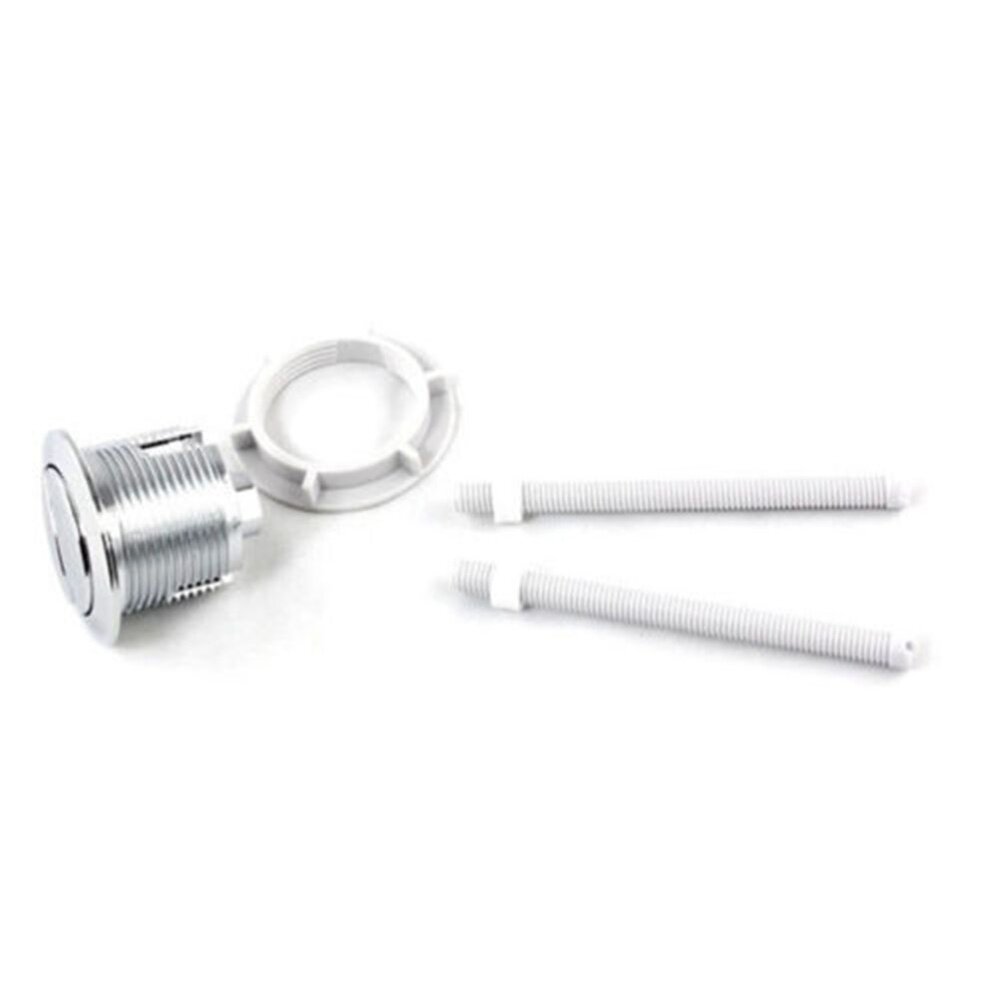 Plastic Dual Flush Toilet Water Tank Push Button With 2 Rod for38/48/58mm H BES