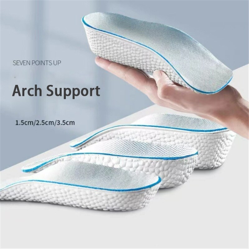 Đế lót tăng chiều cao cho nam nữ giày đế lót chỉnh hình hỗ trợ vòm bàn chân đế bằng giày thể thao miếng lót giày mút hoạt tính nâng gót