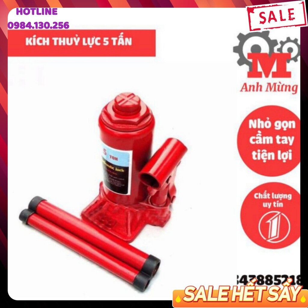 | sẵn hàng| Kích thủy lực 5 tấn - con đội thủy lực thiết kế nhỏ gọn